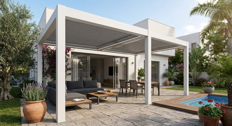 פרגולת PVC